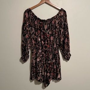 Free People Pretty and Free Open Back Romper